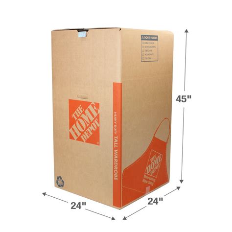 wardrobe boxes home depot